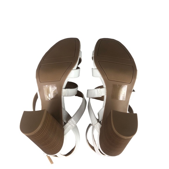 LC LAUREN CONRAD ROOIBOS White Strappy High Heel Sandals - Picture 8 of 11